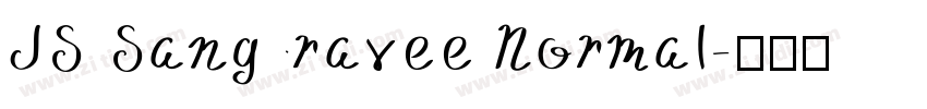 JS Sangravee Normal字体转换